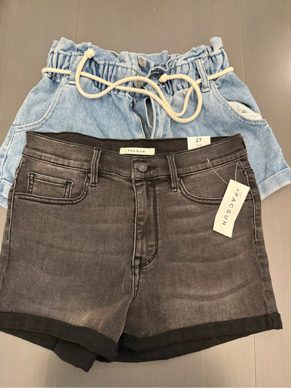 PacSun Washed Black Denim Shorts. Mom shorts lot